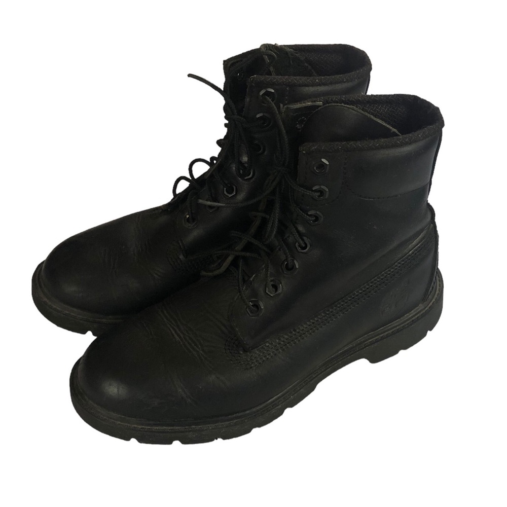 Men's Timberland Six-Inch Black Insulated Waterproof Leather Boots. Size 7
